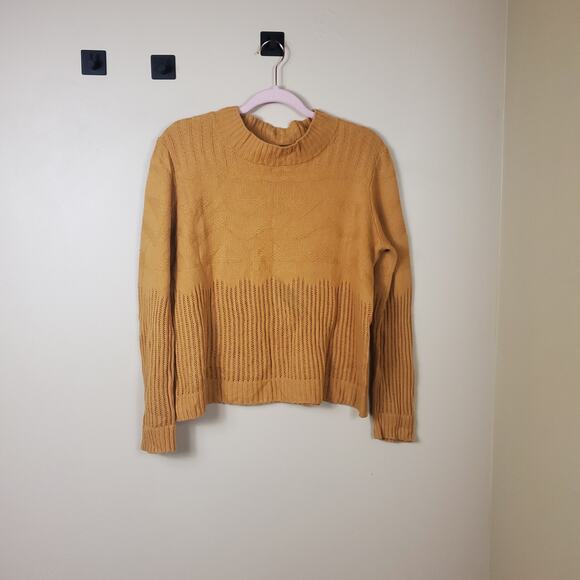 One Grey Day Murphy Pullover in Gold Wool Blend Size M - Picture 1 of 10